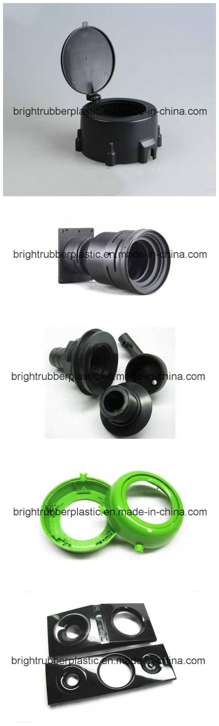 定制的高质量注塑塑料盖零件