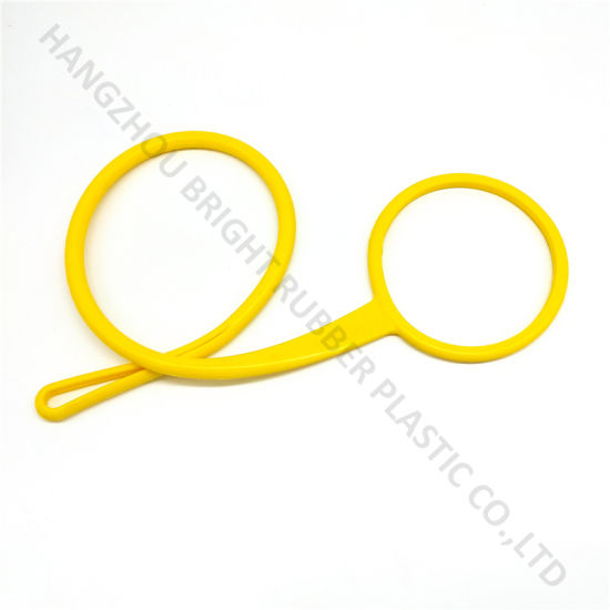 高质量定制的带绳硅橡胶黄帽保护器
